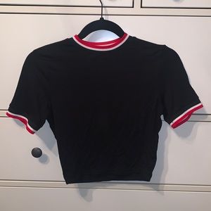Black crop top